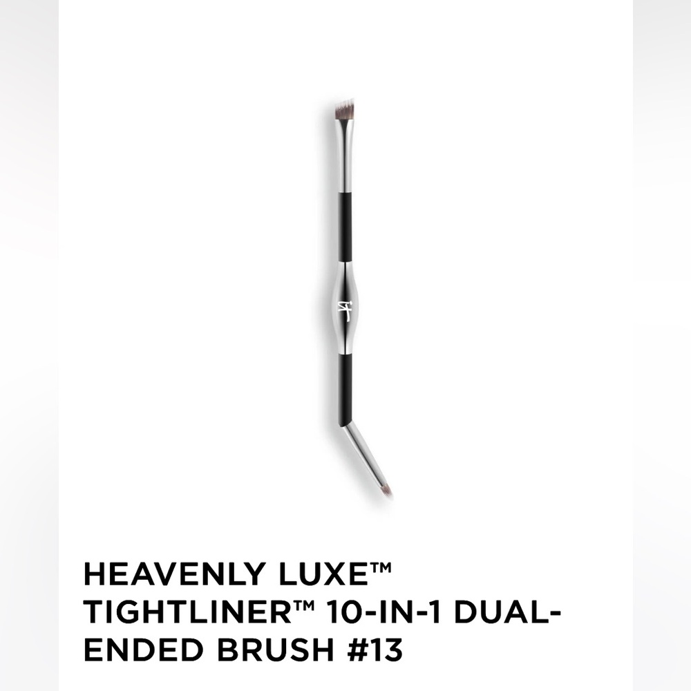 IT Cosmetics Heavenly Luxe Tightliner Dual-Ended Brush - Black and Silver